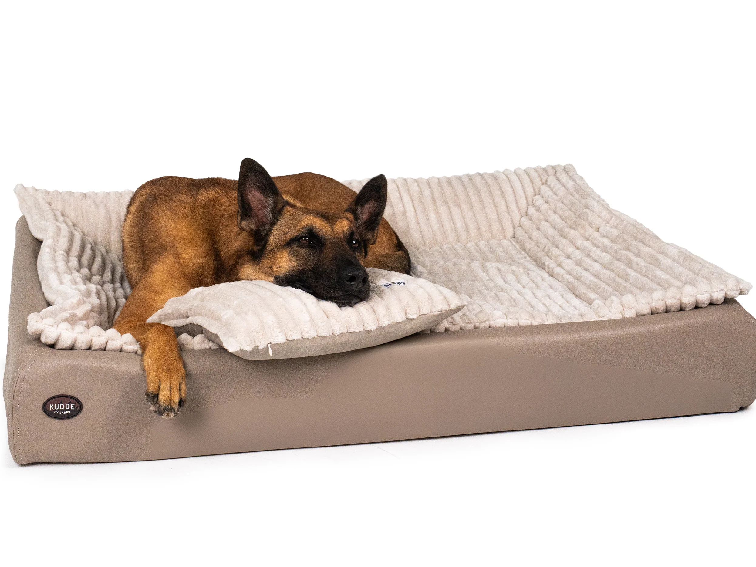 All-In Relax Bundle | KUDDE Hundebett + Einlage & Kissen - Image 13