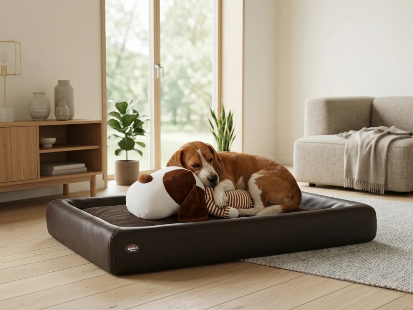 Buddy-Set | KUDDE Hundebett + Ankuschelhund - Image 14
