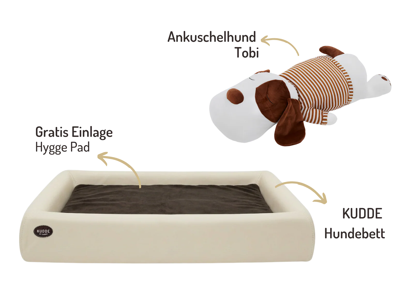 Buddy-Set | KUDDE Hundebett + Ankuschelhund - Image 9