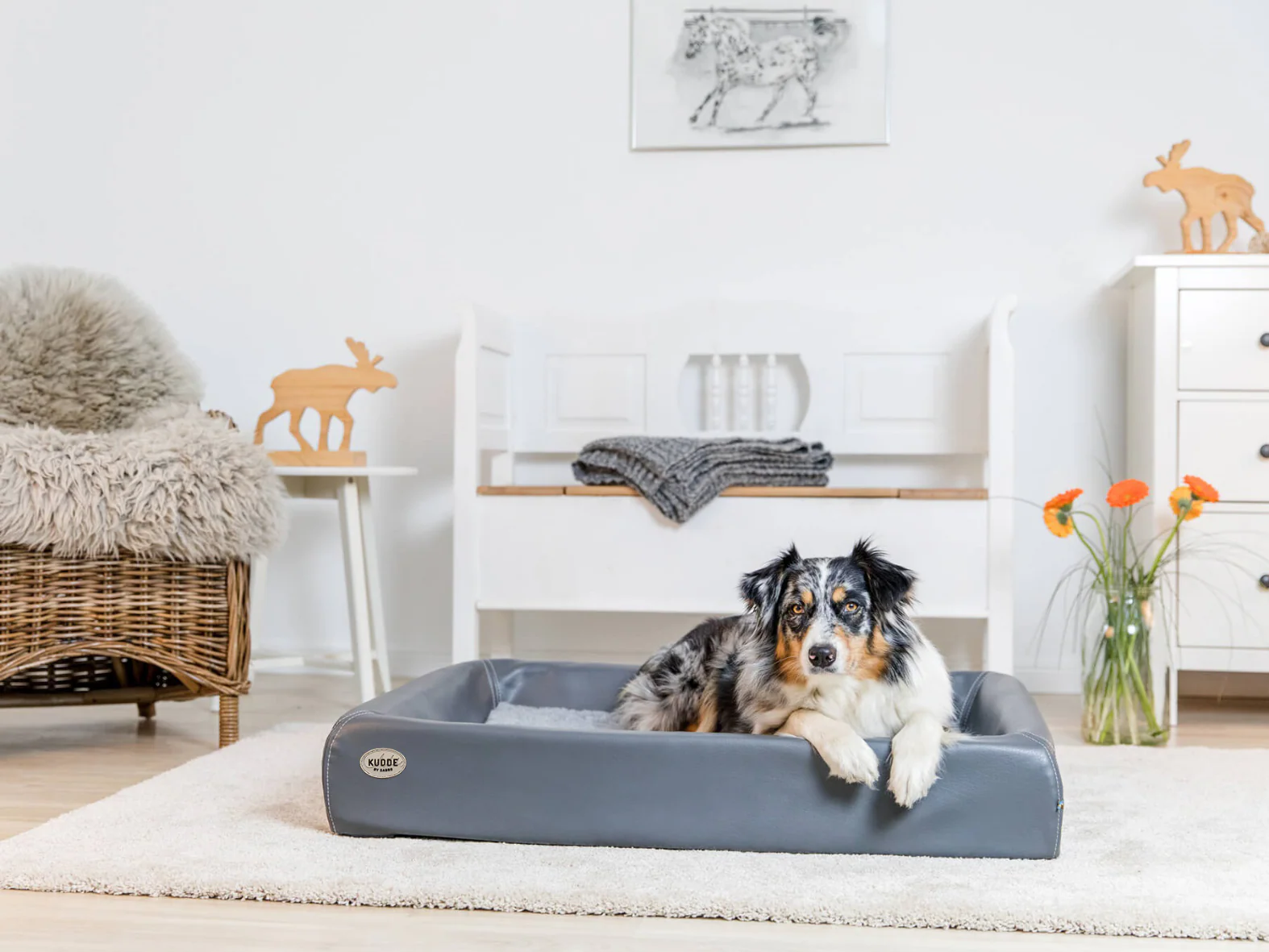Hundebett KUDDE Kunstleder - Image 3