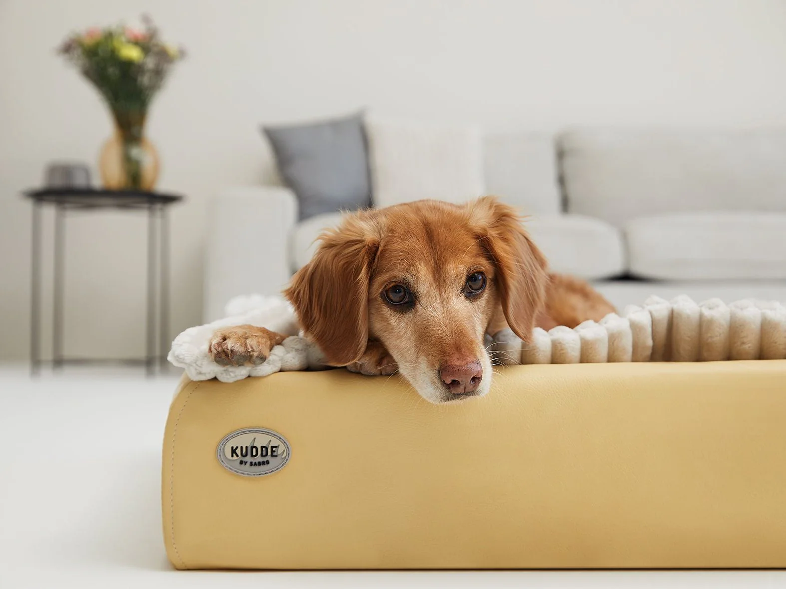 Hundebett KUDDE Terra Kunstleder - Image 9