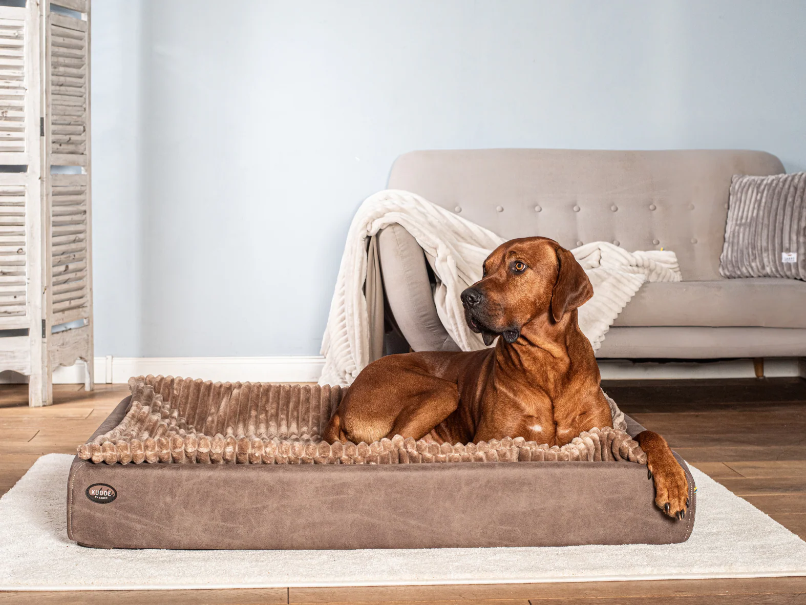 Hundebett KUDDE veganes Wildleder - Image 11